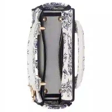 DIOR Lady D-Lite Small Shoulder Bag White Blue