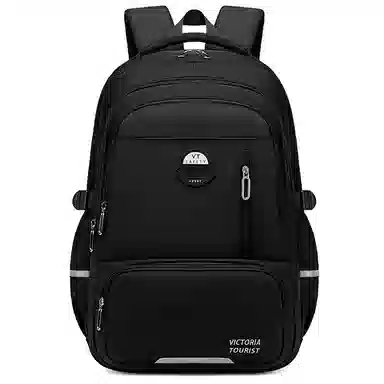 维多利亚旅行者 书包上学减负护脊大容量多隔层小众不撞款高颜值可放大肚水杯 涤纶 电脑包背包双肩包 常规 男女同款情侣款 黑色
