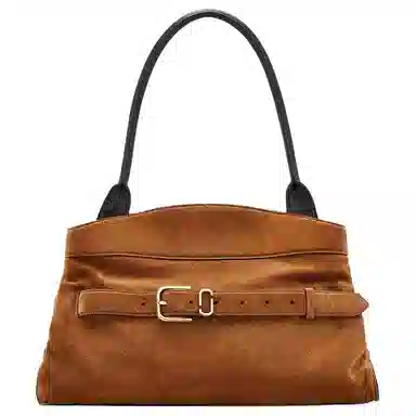 Marc Jacobs Dakota Suede Shoulder Bag Brown
