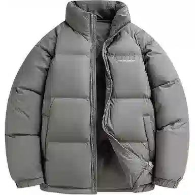 鸭鸭 户外运动韩系加厚保暖短款冬季外套纯色韩版休闲基础百搭立领面包羽绒服 男女同款