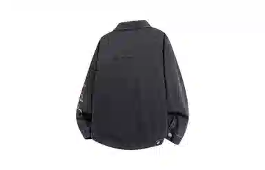 SOIEPLUS Romantic Rose Logo Denim Jacket