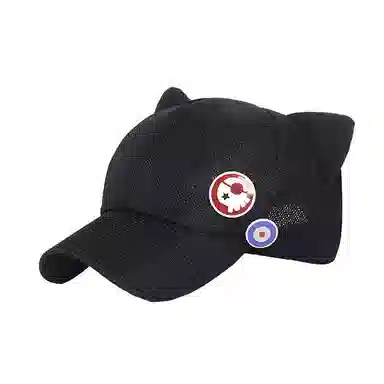 浪莎 二次元卡通动漫猫耳朵宅系大头围显脸小百搭萌系 棉 鸭舌帽 女款