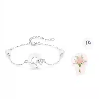 老凤祥 岁岁平安 新中式幸福圆满平安扣银链 气质清冷感简约百搭轻奢小众 女朋友闺蜜约会恋爱表白告白手饰#好运天然 玉髓 手链女生 女款