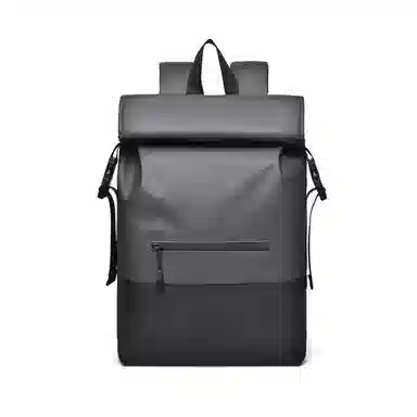 老人头 纯色设计时尚大气高颜值大容量 合成革 双肩包 常规 男款 多色