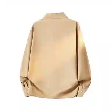 加菲猫家族 美式潮流时尚加菲猫卡通植物花卉印花百搭无性别主义落肩袖翻领衬衣叠穿春秋款日常通勤长袖少年感宽松上衣休闲外套衬衫 男女同款