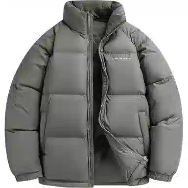 鸭鸭 户外运动韩系加厚保暖短款冬季外套纯色韩版休闲基础百搭立领面包羽绒服 男女同款