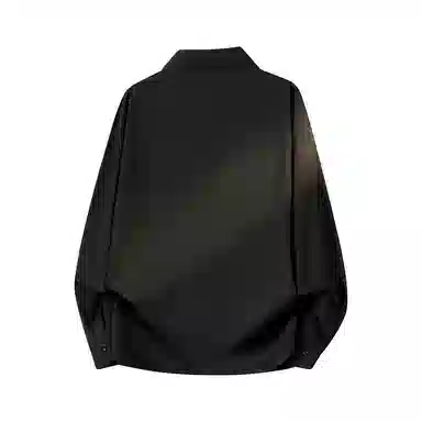 加菲猫家族 美式潮流时尚加菲猫卡通植物花卉印花百搭无性别主义落肩袖翻领衬衣叠穿春秋款日常通勤长袖少年感宽松上衣休闲外套衬衫 男女同款