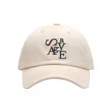 浪莎 美式复古做旧水洗英文刺绣纯色大头围显脸小遮阳帽休闲运动 棉 鸭舌帽 男女同款情侣款