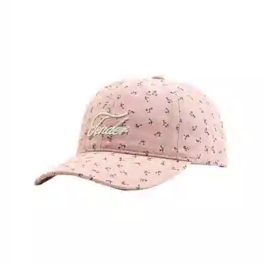 浪莎 韩系小碎花字母刺绣波点大帽檐显脸小休闲高街出行 棉 鸭舌帽 男女同款情侣款