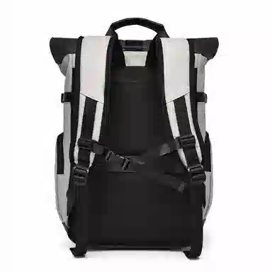 老人头 机能工装风大容量折叠扩容出差旅行 合成革 双肩包 常规 男女同款情侣款 黑色/灰色/浅灰色