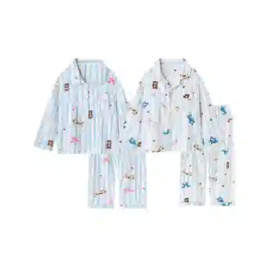 顶瓜瓜 夏季情侣舒适亲肤休闲风家居服睡衣套装 男女同款
