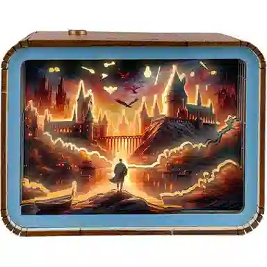 锦象鹤 木雕场景图 其他静态模型