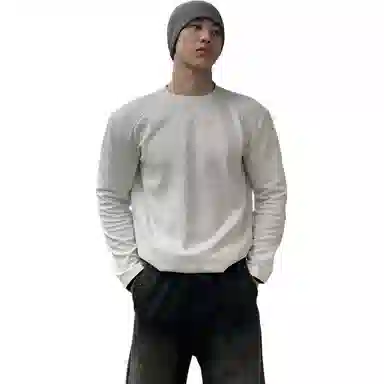 悍戈 美式解构拼接长袖上衣 秋季硬汉风运动健身打底衫卫衣 男女同款