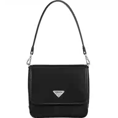 妙迪 复古时尚简约气质百搭小方包 织物 单肩腋下斜挎包 女款 子夜黑