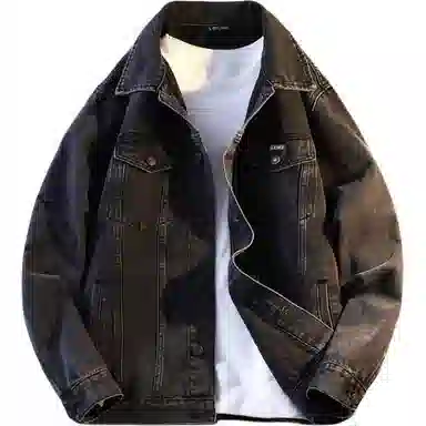 【dme】 春秋美式复古多袋时尚上衣秋季宽松百搭翻领潮牌休闲夹克牛仔外套 男女同款