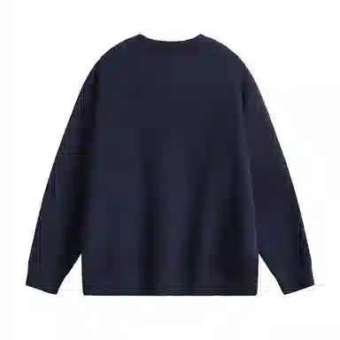 羽浅 潮牌慵懒风毛衫秋冬季潮流情侣装毛线上衣外套时尚宽松百搭圆领套头针织衫 男女同款