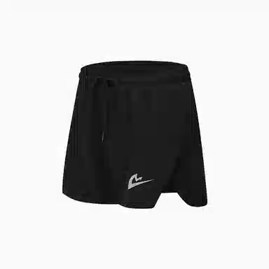 音速猫 速干透气系带宽松田径三分运动短裤 男女同款 黑色