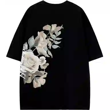 K411 Vintage Embroidered Butterfly Tee