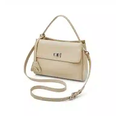 老人头 法式高级质感日常通勤百搭单肩斜挎包 头层牛皮 手提包 常规 女款 多色