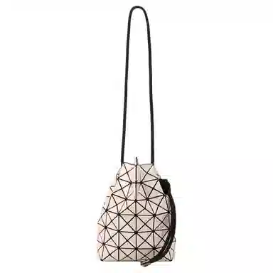 ISSEY MIYAKE Prism Ring Bucket Bag Beige