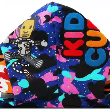 A BATHING APE x KID CUDI Camo Tiger Hoodie