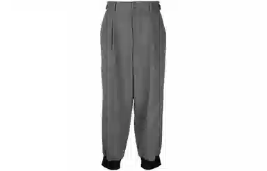 Y-3 Logo Button Waist Track Pants Grey