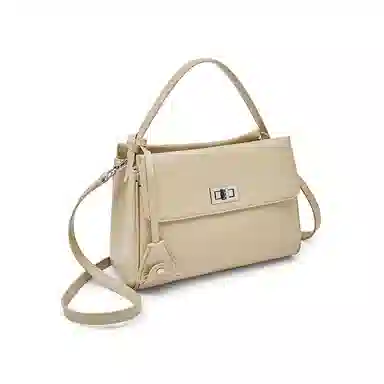 老人头 法式高级质感日常通勤百搭单肩斜挎包 头层牛皮 手提包 常规 女款 多色