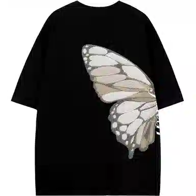 K411 Vintage Embroidered Butterfly Tee
