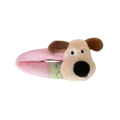 希铃 可爱卡通小狗趣味软软 布艺 发夹 女款