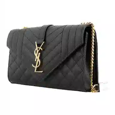 Saint Laurent Envelope Small Shoulder Bag Black