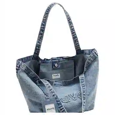 MUVA Denim Tote Bag