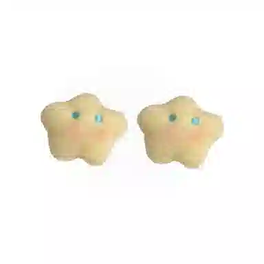 希铃 可爱星星月亮 聚酯纤维 发夹 女款