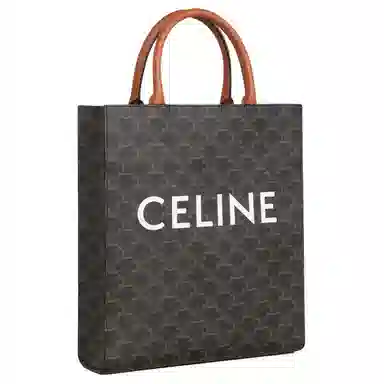 CELINE Cabas Triomphe Tote Small Brown