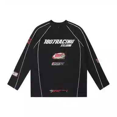 1807 Racing Patchwork Long Sleeve Tee