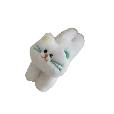 希铃 可爱趣味眨眼五色小猫 毛绒 发夹 女款