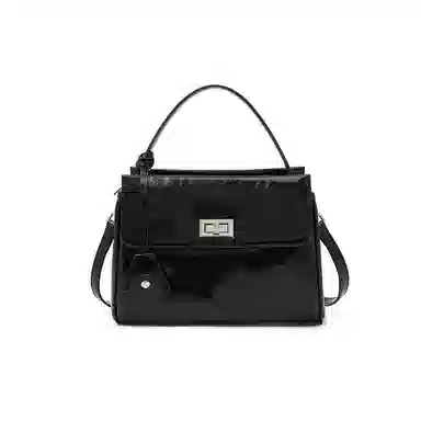 老人头 法式高级质感日常通勤百搭单肩斜挎包 头层牛皮 手提包 常规 女款 多色