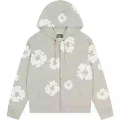 Denim Tears SS25 Floral Zip Hoodie
