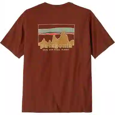 patagonia Men's '73 Skyline Organic T-Shirt LogoT