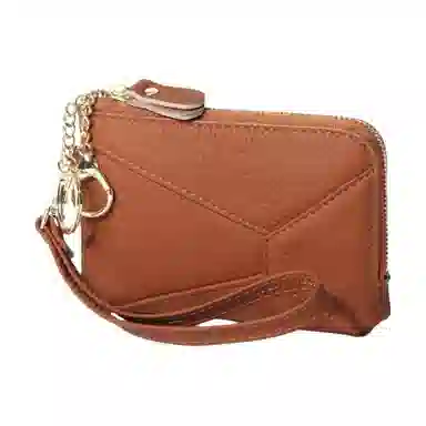 掐尖 纯色时尚潮流百搭 头层牛皮 零钱包 常规 男女同款情侣款 多色