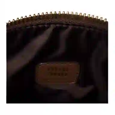 Miu Miu Embroidered Logo Tote Bag Cocoa Brown Orange