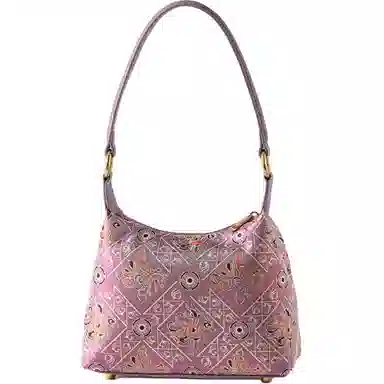 上海故事 新中式国风桑蚕丝妈妈长辈轻奢高级 牛皮 单肩包 常规 女款 多色