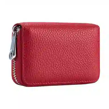 掐尖 风琴证件包拉链防盗刷磁卡夹卡片 头层牛皮 卡包 常规 男女同款情侣款 多色