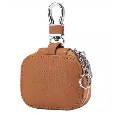 掐尖 真皮精致腰挂通用锁匙袋车锁收纳包 头层牛皮 耳机包 迷你 男女同款情侣款 多色