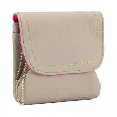 掐尖 真皮时尚简约小钱袋大容量创意硬币卡包夹子收纳包 头层牛皮 零钱包 常规 男女同款情侣款 多色