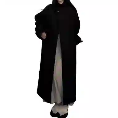 柏黛妃 时尚纯色毛呢外套高级感小个子长款大衣 女款