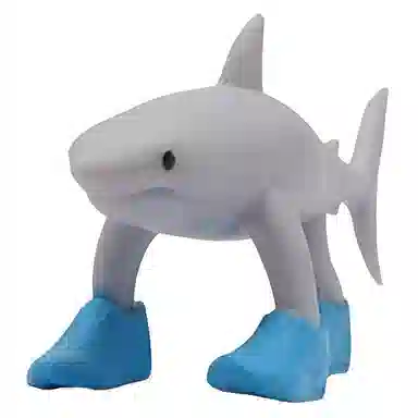 馨枕居 木棍人 丑萌穿鞋鲨鱼 恶搞角色 解压玩具 其他静态模型