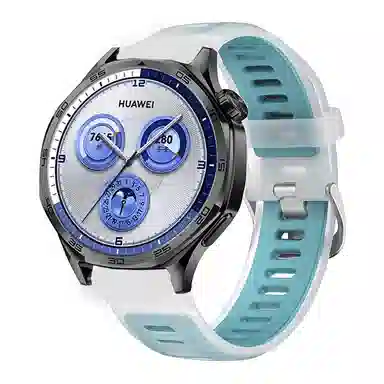 亿祈发 表带 华为适用 硅胶材质 冰晶果冻双色硅胶表带男女通用