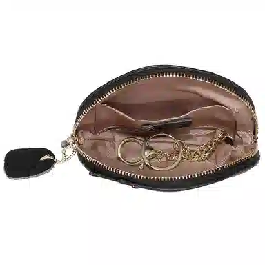 掐尖 创意时尚潮流百搭高级 牛皮 零钱包 常规 女款 多色