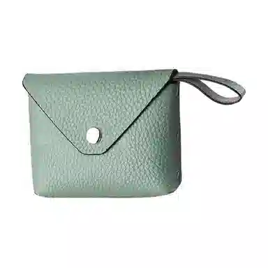 掐尖 便携式小巧简约纯色 头层牛皮 零钱包 男女同款情侣款 多色