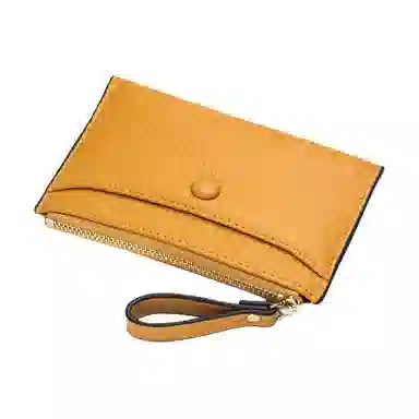 掐尖 纯色薄款钱夹真皮证件包多功能收纳包多卡位卡包 头层牛皮 零钱包 男女同款情侣款